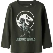 TWO SOON T-Shirt 'Jurassic World' sapin / vert pastel / blanc
