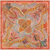 Roeckl Foulard 'VIBRANT PAISLEY' mélange de couleurs / orange