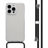 IMoshion Coque arrière Transparente avec cordon pour Apple iPhone 15 Pro Max - Noir