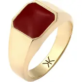 KUZZOI Bague or / bordeaux