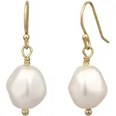 Elli Boucles d'oreilles or / blanc perle