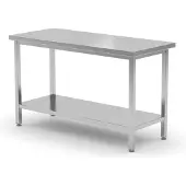 Hendi Table de travail centrale - vissée, Kitchen Line, 1800x700x(H)850mm