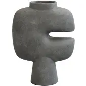 101 Copenhagen Tribal Vase Dark Grey | Medio