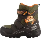 Lurchi Bottes de neige 'Kepa' beige foncé / kaki / olive / orange