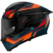 Suomy Speedstar 2 Visual, casque intégral ,Bleu Foncé/Noir/Orange/Rouge ,XL