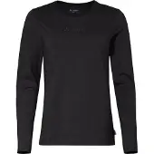Vaude Logo Long Sleeve T-shirt Noir 36 Femme