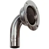 VETUS Raccord de purge d'air rond coudé Ss argent 25 mm argent 25 mm