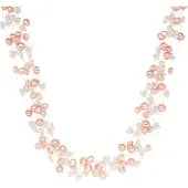 Valero Pearls Chaîne rose / argent / blanc perle