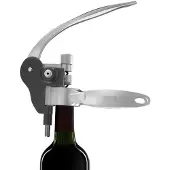 INNOVINE Tire-bouchon à Levier Horizontal, Ouvre-bouteille, Noir, Argent