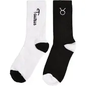 Urban Classics Chaussettes 'Zodiac' noir / blanc