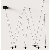 OliveLab D02 6 Lights Suspension Black matte | Mix | 3000 K
