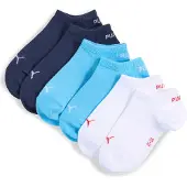 Puma Chaussettes Invisibles Enfant Et Adolescent (Lot De 3), Vêtements, Bleu Combo, 23-26