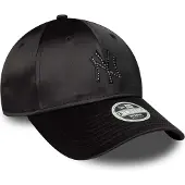 New Era Satin Rhinestone 9forty New York Yankees Cap Noir