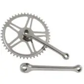 Bhogal avec serrure à encastrer 44T 170 mm jeu de manivelles en argent