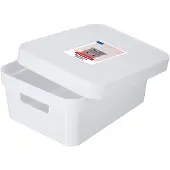 Curver Pojemnik INFINITY 11L Blanc avec couvercle (36 cm, 11 l)