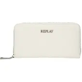 Replay porte-monnaie Zip Around Wallet Optical White blanc