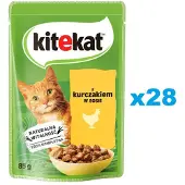 Kitekat KEK Sachet de sauce au poulet 85g*28