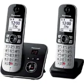 Panasonic Répondeur sans fil KXTG6862JTB DUO Noir