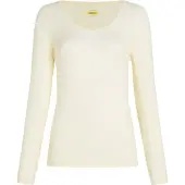 Icebreaker Merino 150 Siren Sweetheart Long Sleeve Base Layer Beige S Femme