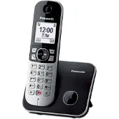 Panasonic Téléphone KX-TG6851JTB Téléphone DECT Identification de l'appelant Noir, Gris