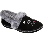SKECHERS BOBS Too Cozy - Meow Pajamas Damen Hausschuhe gefüttert Schwarz