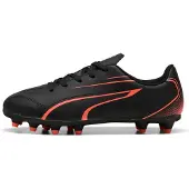 Puma Chaussures de football Vitoria FG/AG Junior - noir/rouge - maintien ferme