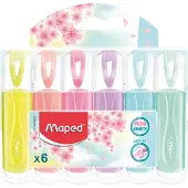 Maped Fluo Peps Pastel (6x)