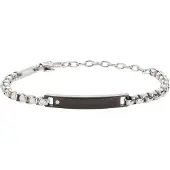 Breil Bracelet noir / argent / transparent