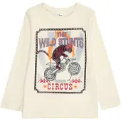 s.Oliver T-Shirt crème / opal / sapin / rouge