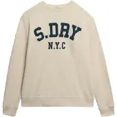 Superdry Sweat-shirt beige / bleu