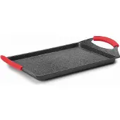 Lacor 24135, Poêle + casserole, Noir, Rouge