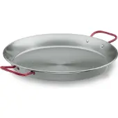 Lacor 63661 Plat à Paëlla en Tole Acier 60 cm, Noir