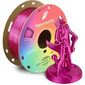 Polymaker Filament PLA Silk, diamètre 1,75 mm, couleur magenta, poids : 1 kg