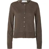 Selected Cardigan 'SLFThea' brun foncé