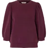 Selected Sweat-shirt 'SLFTENNY' aubergine