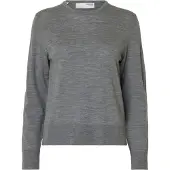 Selected Pull-over 'SLFThea' gris chiné