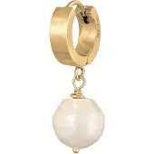 KUZZOI Boucles d'oreilles or / blanc perle