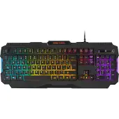 Mars Gaming Pack 4 En 1 Gamer (Clavier/Souris/Casque/Tapis) Mcprgb2 RGB (Noir) (FR, Filaire), Clavier, Noir