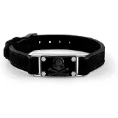 Philipp Plein Bracelet noir / argent