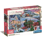 Clementoni Puzzle Christmas Train 500 pièces