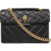 Kurt Geiger London pour femme. 1470400109 Sac en cuir Kensigton noir (OSFA), Casuel