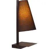 Lucide Lampe de chevet conçue Gregory noir avec un point de charge USB