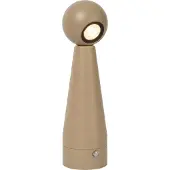 Lucide Ipsos - lampe de table rechargeable - Ø 6 x 22 cm - 3W dimmable LED inclus - taupe