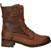 Mustang Bottines à lacets cognac / noir