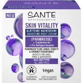 Sante Crème de nuit pour le visage, lissante, enrichie en paracérame, huile de pépins de raisin et complexe pro-collagène ECO, 50 ml -