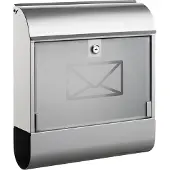 Alco 8608 Boîte aux lettres avec porte-journaux, env. 36 x 40 x 11 cm, argenté (11 x 40 x 36 cm)