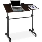 Relaxdays Table d'ordinateur portable, Support pour notebook, Noir