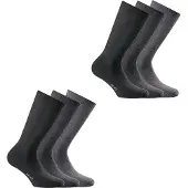 Rohner Chaussettes de sport gris / noir