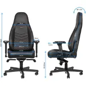 Noblechairs ICON Fauteuil de Gaming Cuir Véritable Noir