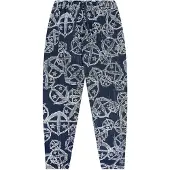 Schiesser Pantalon de pyjama ' 150 YEARS ' bleu foncé
